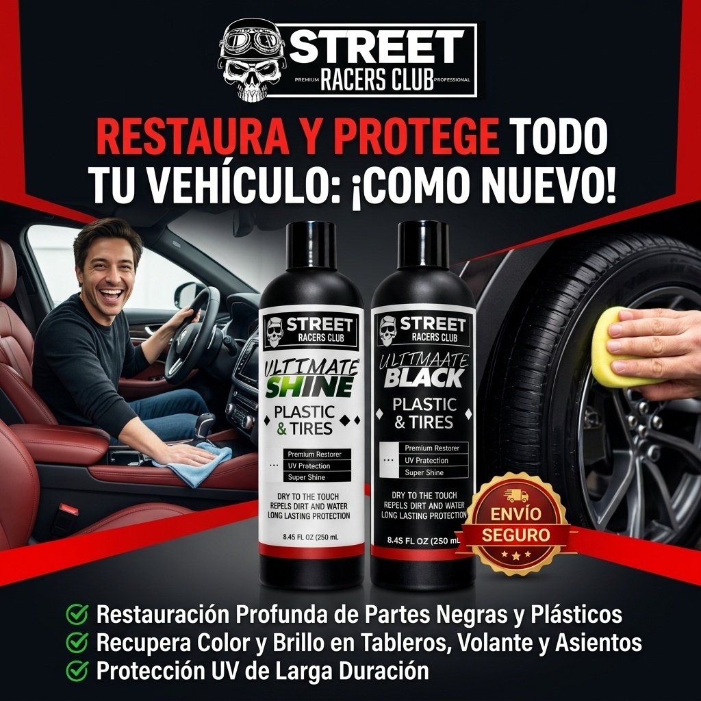 tu auto como nuevo, combo restaurador de negros + brillo para interiores tu auto como nuevo, combo restaurador de negros + brillo para interiores