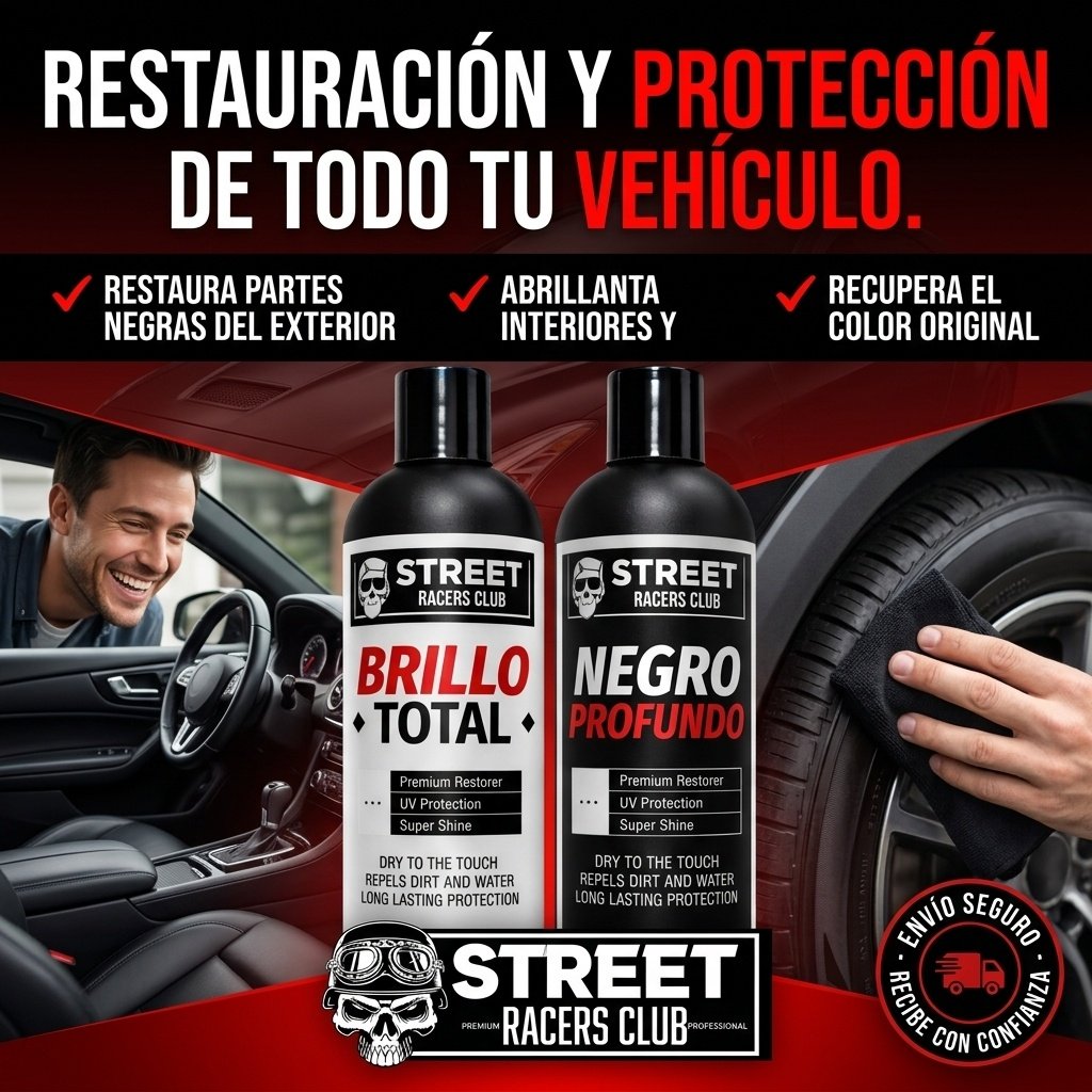 tu auto como nuevo, combo restaurador de negros + brillo para interiores tu auto como nuevo, combo restaurador de negros + brillo para interiores